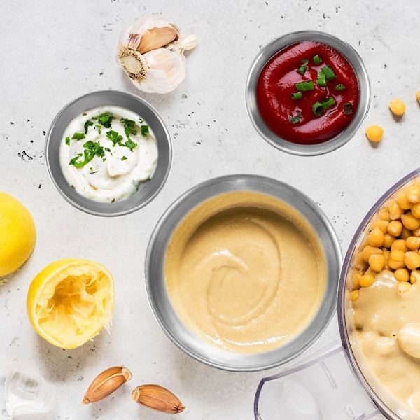 Perfekt lille skål i rustfrit stål til saucer og snacks