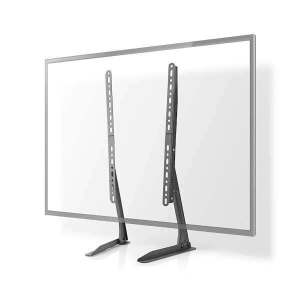 Fast TV Stand | 13-70 " | Maximal skärmvikt som stöds: 50 kg | Justerbar förinställda höjder | Stål | Svart