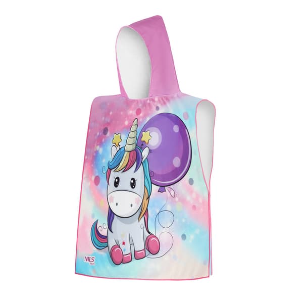 Unicorn Poncho håndklæde til børn – Blødt, Hurtigttørrende