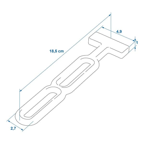 Gummiband med 2 hål