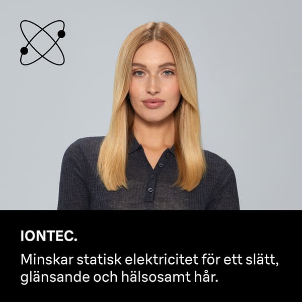 Hårtørrer 2200W, ionisk, 3 varmeindstillinger, 2 hastigheder, 2 tilbehør