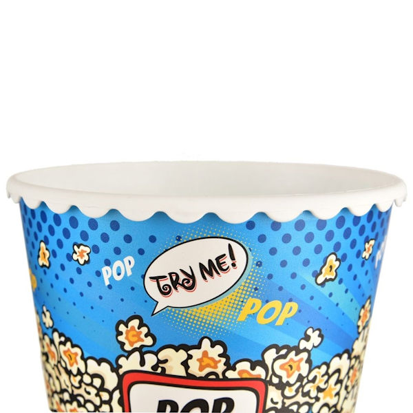 Popcornskål til filmaftener, genanvendelig 2,3 liter
