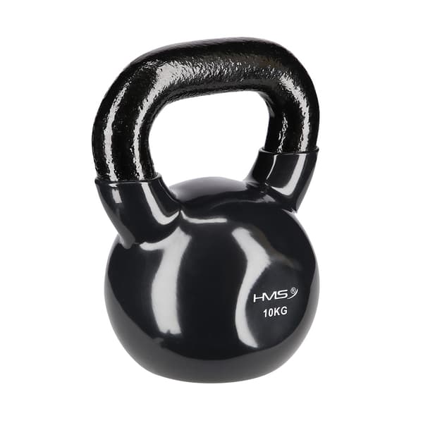 10 kg Støbejern Kettlebell – Sort