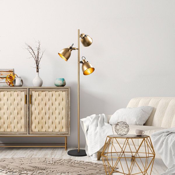 Gulvlampe Spotkafasi 13786 - Guld