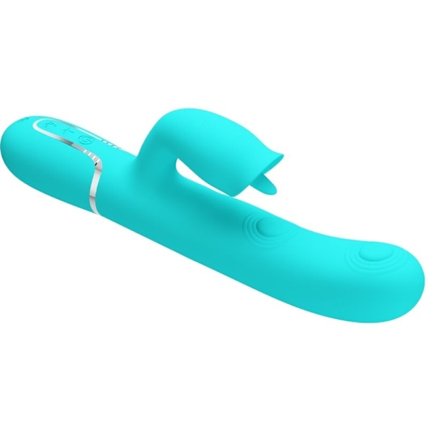 Pretty Love - Rabbit Vibrator ja Licking Aqua Green