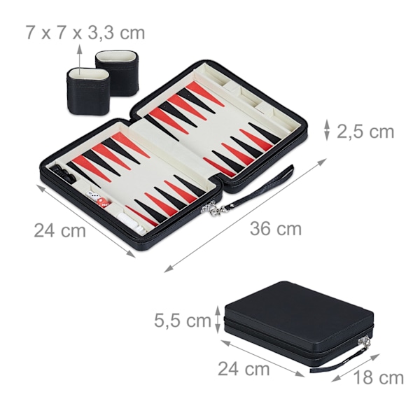 Backgammon rejsespil
