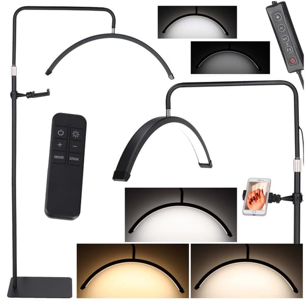 LED-buelampe til vippeextension 36W, justerbar, sort