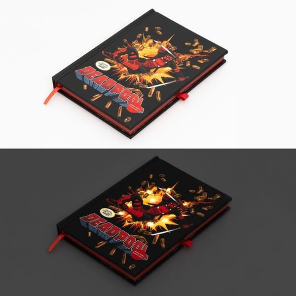 Deadpool A5 Premium LED Notebook med Light-Up Cover