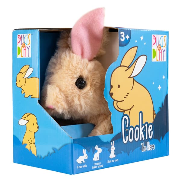 Cookie Jumping Rabbit Toy för mopsar, interaktiv lektid