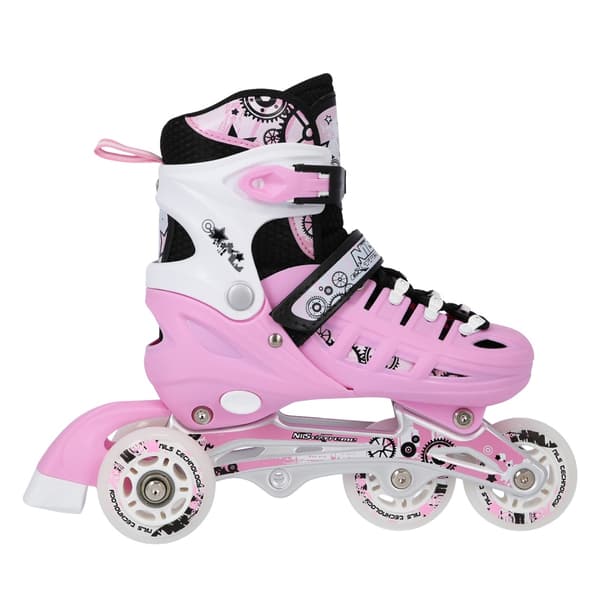 4-i-1 inline/skøjter, pink, størrelse S (31-34)