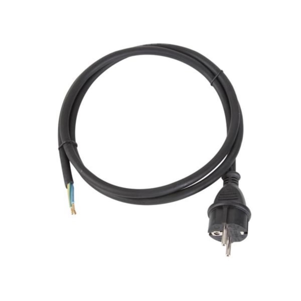 Nätsladd - Gummi - 1,5 M - 3G1,5 - Cee 7/7 Plug To Open End