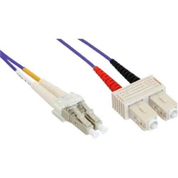 InLine LC-SC, multimode 50/125µm fiberoptisk kabel, längd 1 m