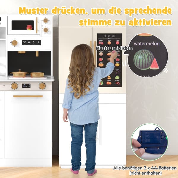Barnköksset med interaktiv lärandeposter