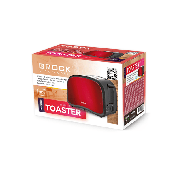 Brødrister BT 1002 RD, 800W