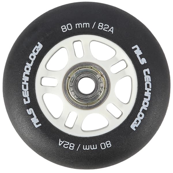 PU 80x24 Black Mat Wheels (4) + ABEC-9 Kullager (8) Set