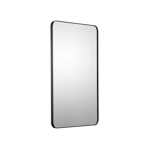 Väggmonterad sminkspegel, 61 x 91,5 cm, ram i aluminiumlegering