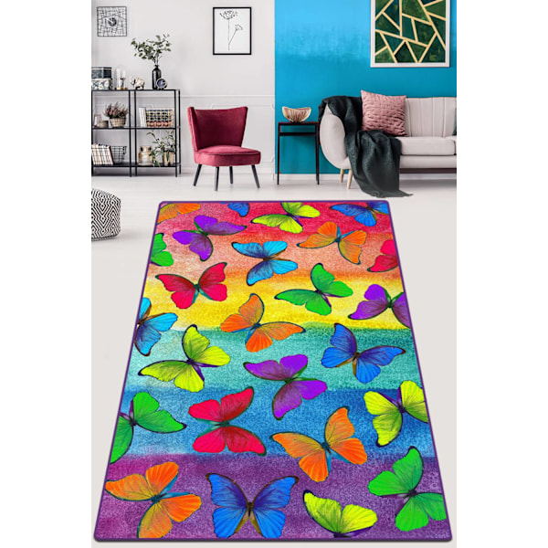 Tæppe (80 x 140) Colorato Farfalle Djt
