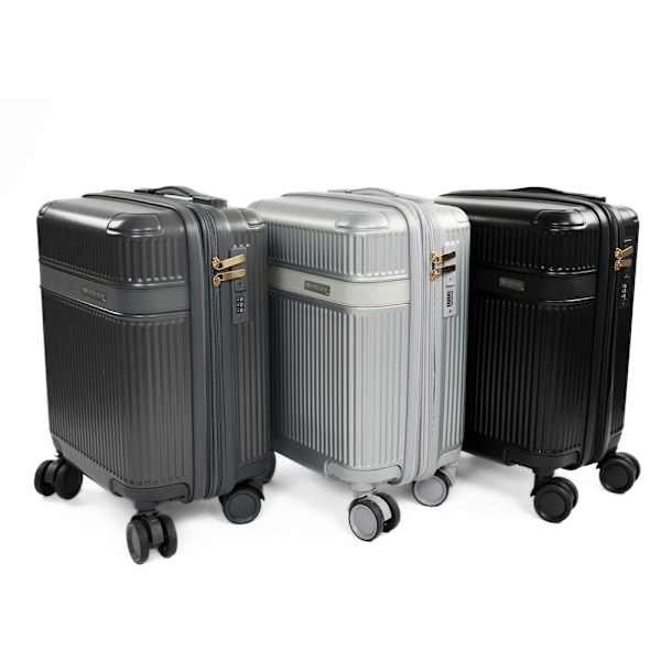 Liten kabinreseväska Solier Nokiro 16' XS - silver