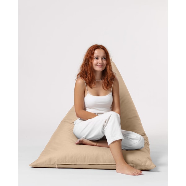 Garden Bean Bag Pyramid Big Bed Puf - Mink