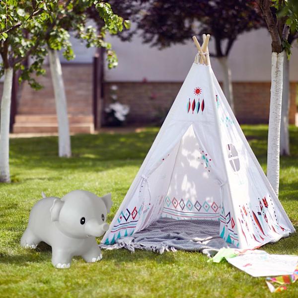 Hoppende dyreelefant