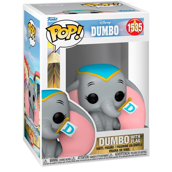 Dumbofigur med flagga - Disney samlarleksak