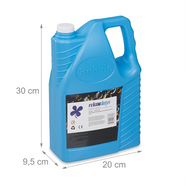 Påfyllningsbehållare för såpbubblor 4 liter