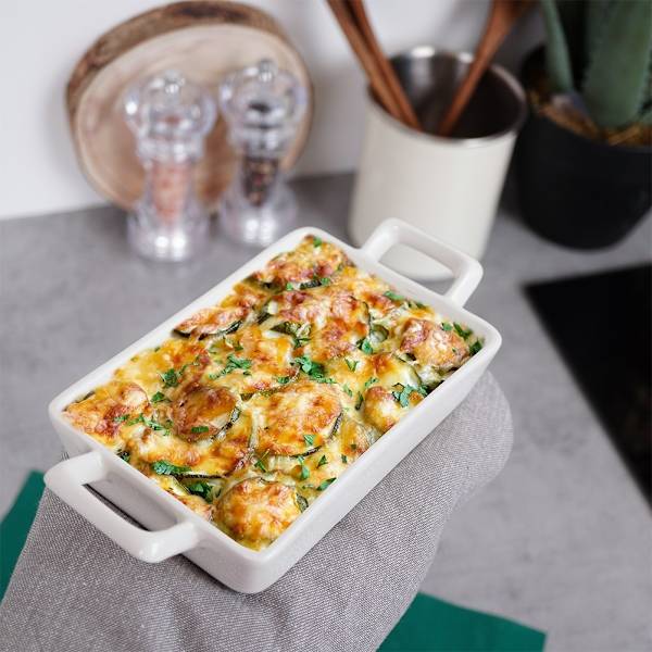 Ovnfast porcelænsfad til lasagne, gratiner og desserter