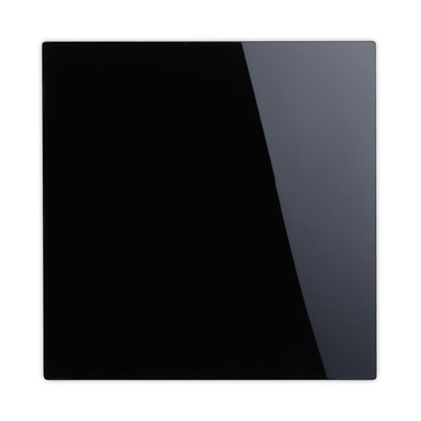 Magnetplade i sort glas
