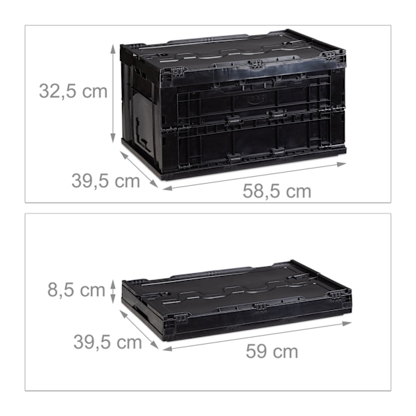 Transportlåda 60 liter med lock