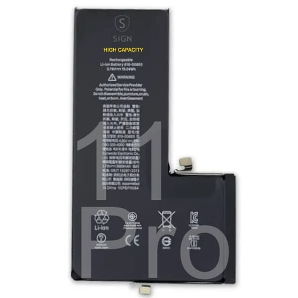 iPhone 11 Pro batteri med høj kapacitet - 3300 mAh