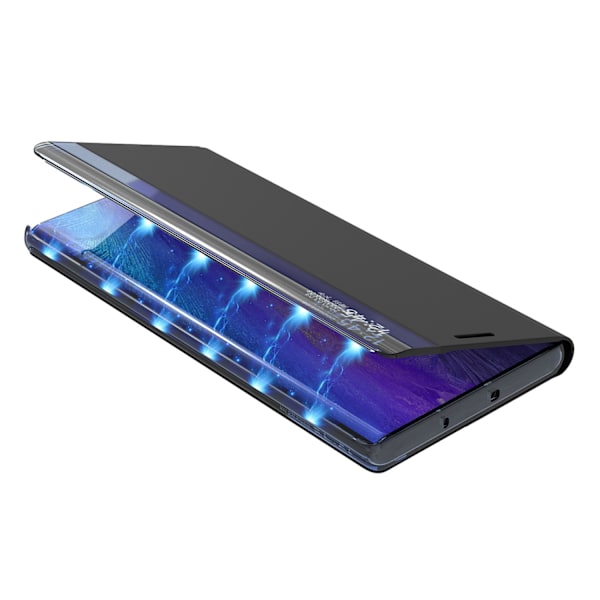Kotelon kansi Samsung S24 Ultralle magneettiläpällä Uusi Sleep View Case musta