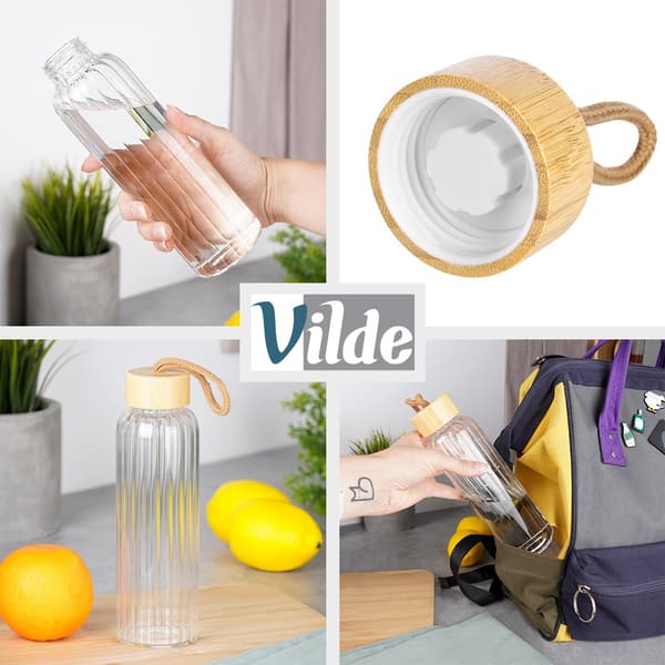 Lasinen vesipullo, 500 ml