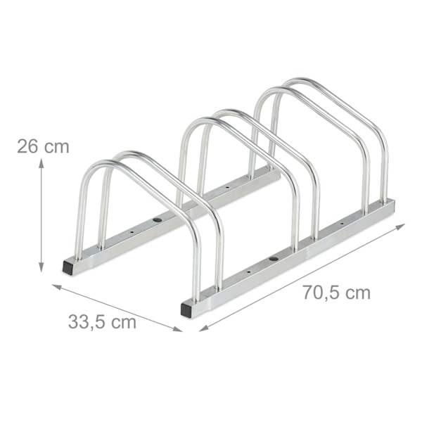 Cykelställ för 3 cyklar