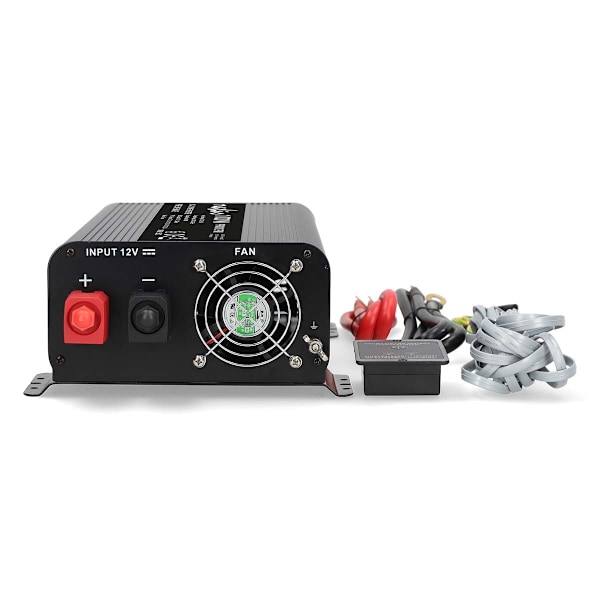 Power Inverter Pure Sine Wave | Ingångsspänning: 12 V DC | Enhetens strömutgångsanslutningar: Typ F (CEE 7/3) / USB-A / USB-C™ | 230 V AC 50 Hz | 1000