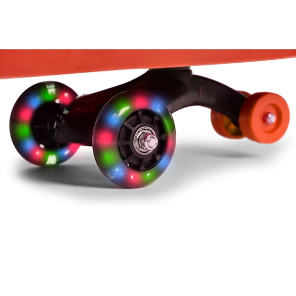 Vridle bil ride-on legetøj LED hjul røde ECOTOYS