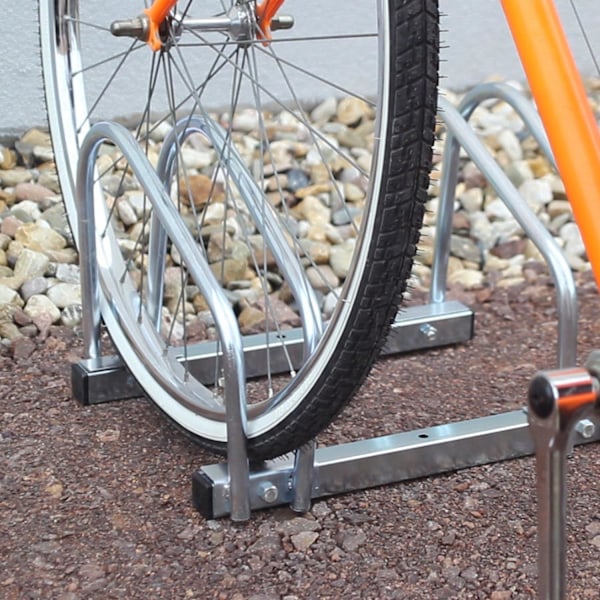Cykelstativ 2 cykler til gulv og væg