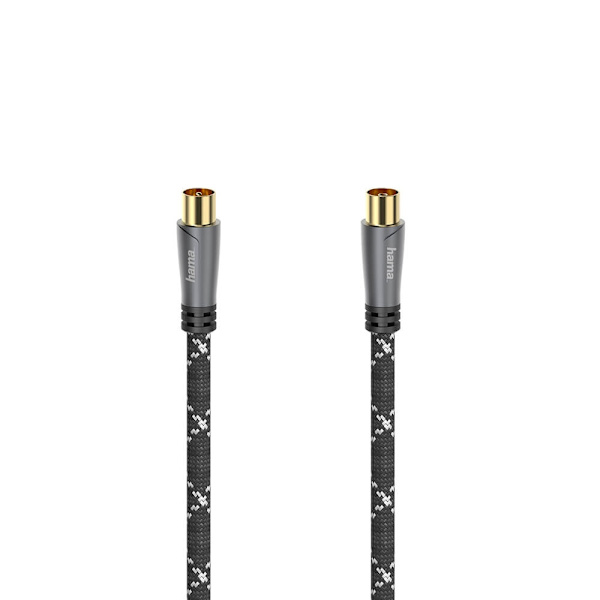 HAMA kaapeliantenni 120dB musta/harmaa 1,5m