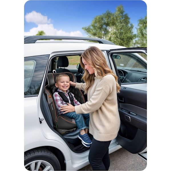 Nukido Prestige Line Autostol Sort/Grå 0-36kg ISOFIX