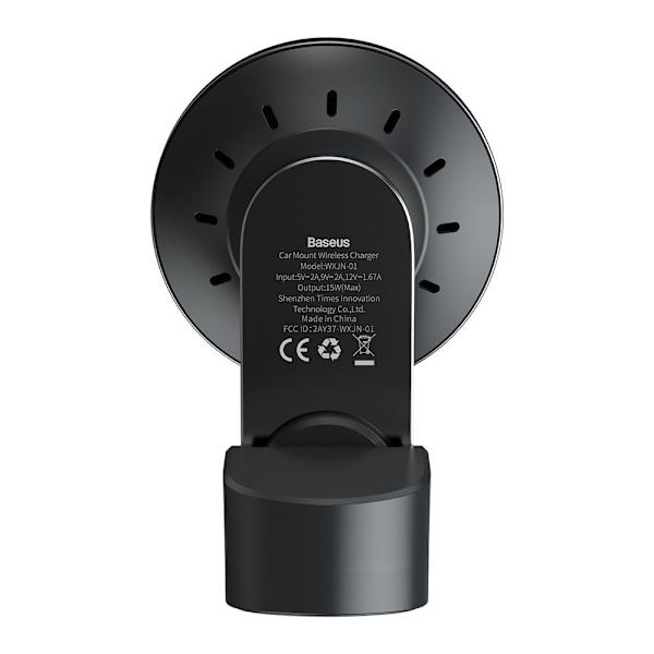 Magnetisk bilholder Qi 15W MagSafe induktiv oplader til iPhone sort