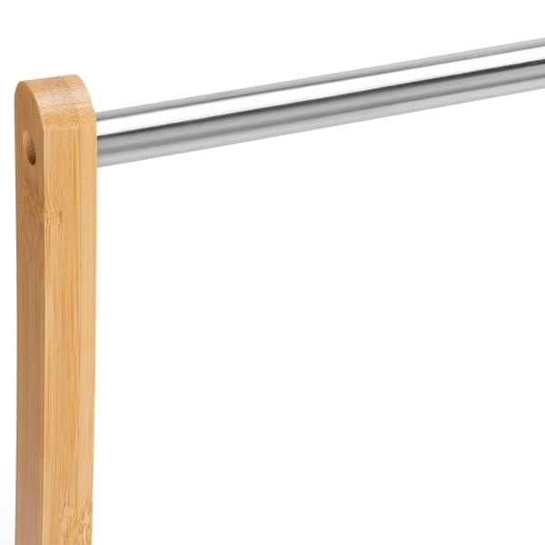Handduksställ i bambu – 3 stålarmar, fristående