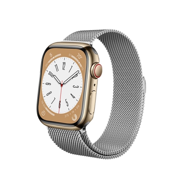 Crong Milano Steel för Apple Watch 42/44/45 mm (silver)