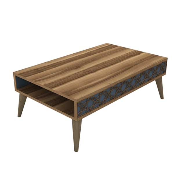 Coffee Table City - Valnöt, Kalcedon