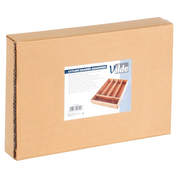 Bambus bestikskuffeindsats 25x35 cm