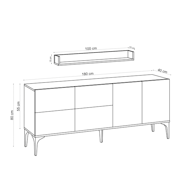 Konsol Stella - Carrara Marble