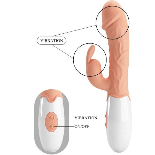 Pretty Love - Easter Bunny Vibrator med stimulator