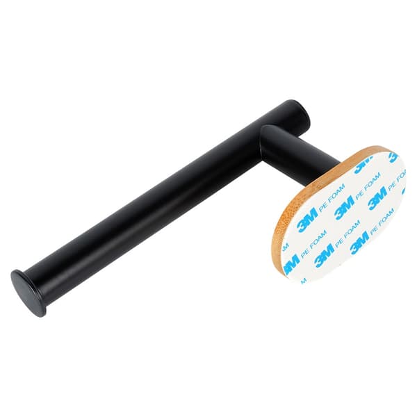 WC-paperiteline, musta teräs ja bambu, 17 cm