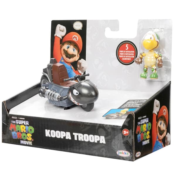 Koopa Troopa Kart figur, 6 cm samlelegetøj