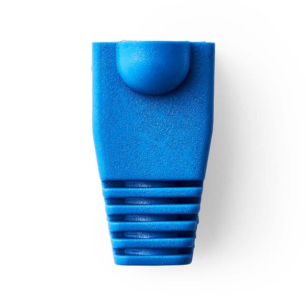 Trækaflastningskappe | RJ45 | PVC | Blå | Box | 10 stk.