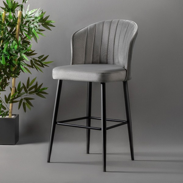 Barstolsset (2 delar) Rubi - Grå