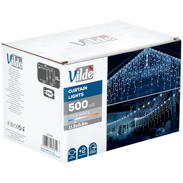 Utomhusljusridå 500 LED 11,5 m